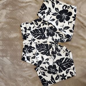 Briggs Black and White Cropped Pants